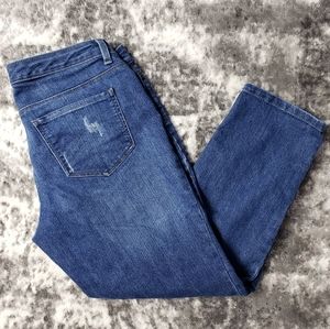 Style & Co Capri Distressed Stripe Patch